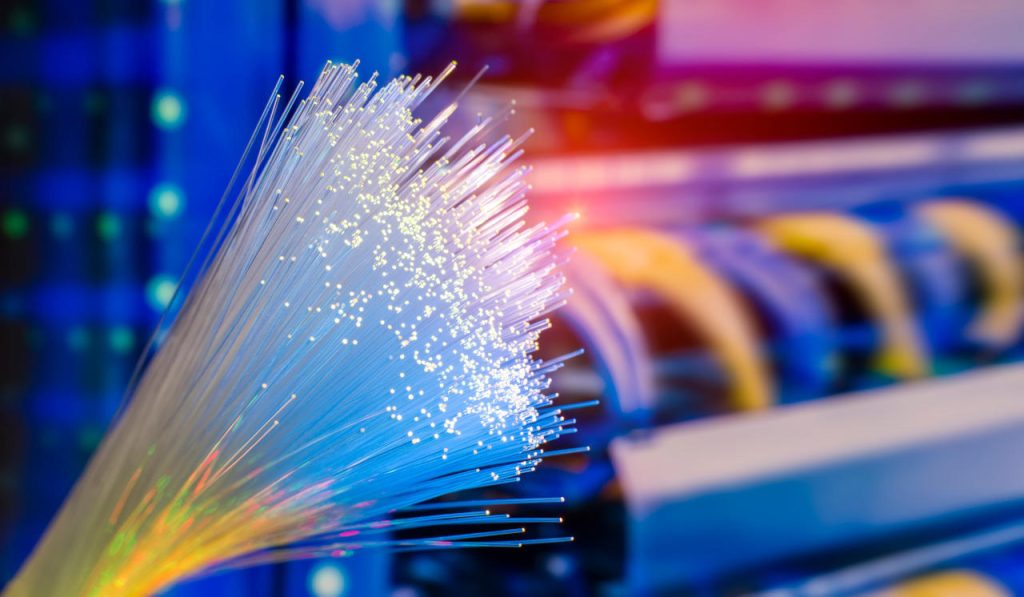 Glasvezelverbinding voor snelle internet connectivity